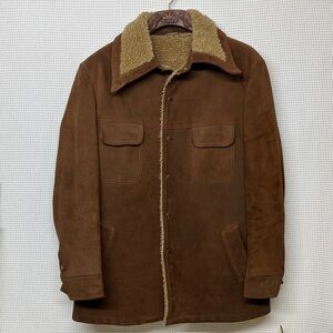 Shearling suede leather jacket